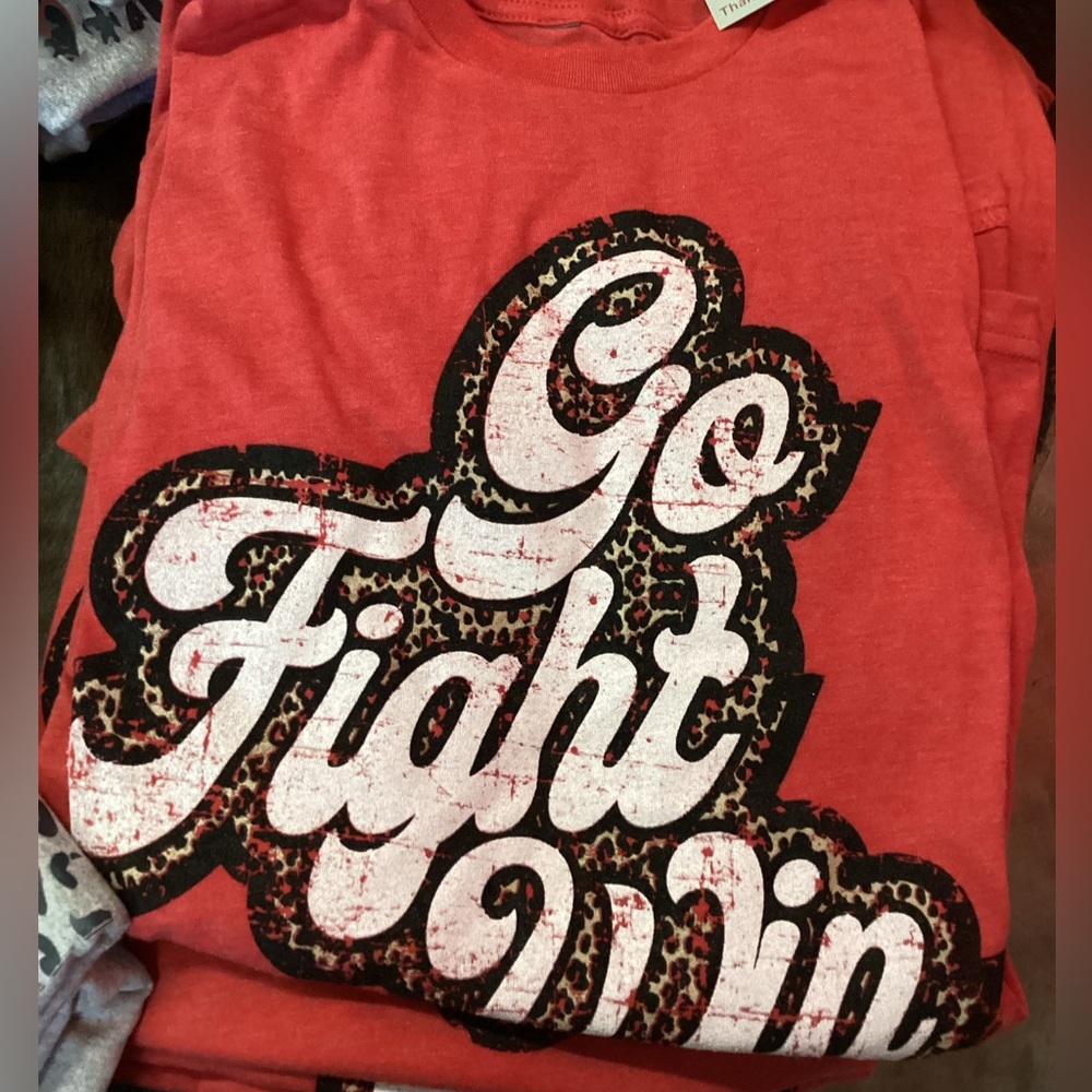 Red Game day tee